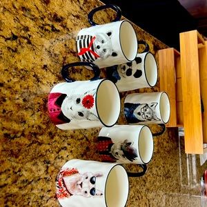 Coffee Cups Animals Set of 6